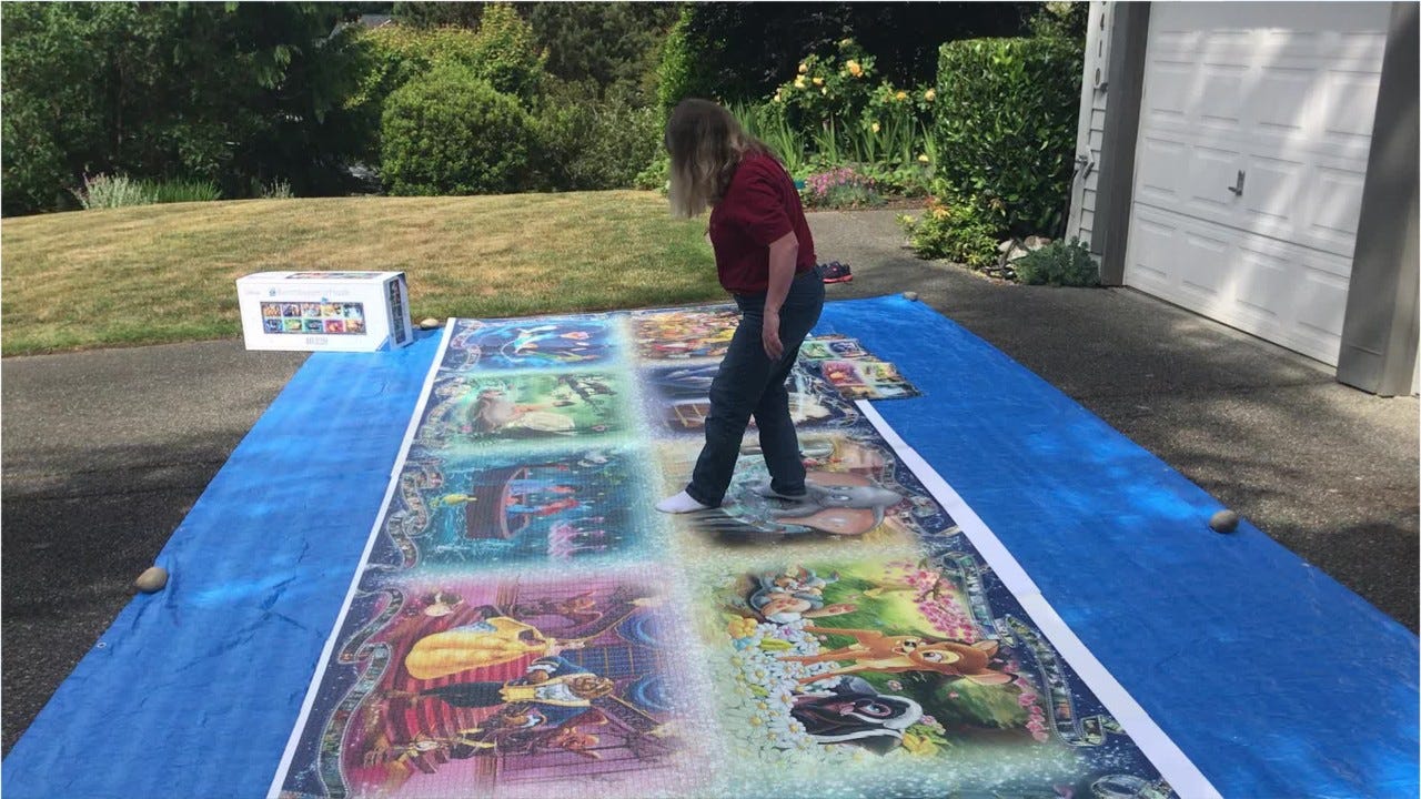 Gigantic Disney Jigsaw Puzzle Assembled By Bainbridge Island Woman