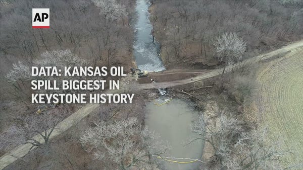 Data: Kansas oil spill biggest in Keystone history