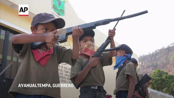 Mexico villages arm children in bid for attention