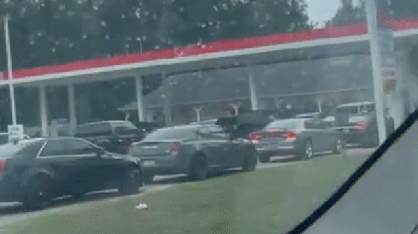 Long lines at gas stations after cyberattack