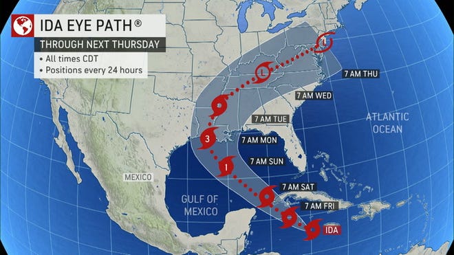 Aug 27, 2021 · 000 wtnt44 knhc 302037 tcdat4 tropical depression ida discussion number 19 nws national hurricane center miami fl al092021 400 pm cdt mon aug 30 2021 ida has continued to weaken while moving. Hurricane Ida - Hurricane Ida St Landry Parish Prepares For Storm To Hit Louisiana