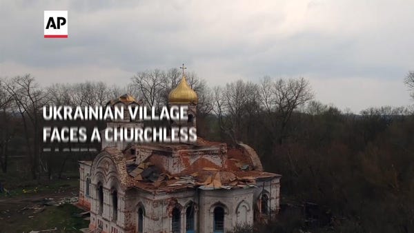 Ukrainian village faces a churchless Easter