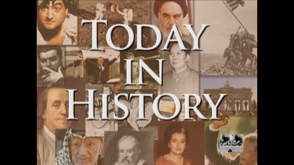 Today in History for September 25th