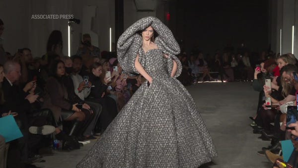 Christian Siriano's latest show part matrix, bygon