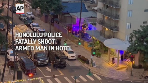 Honolulu police fatally shoot armed man in hotel