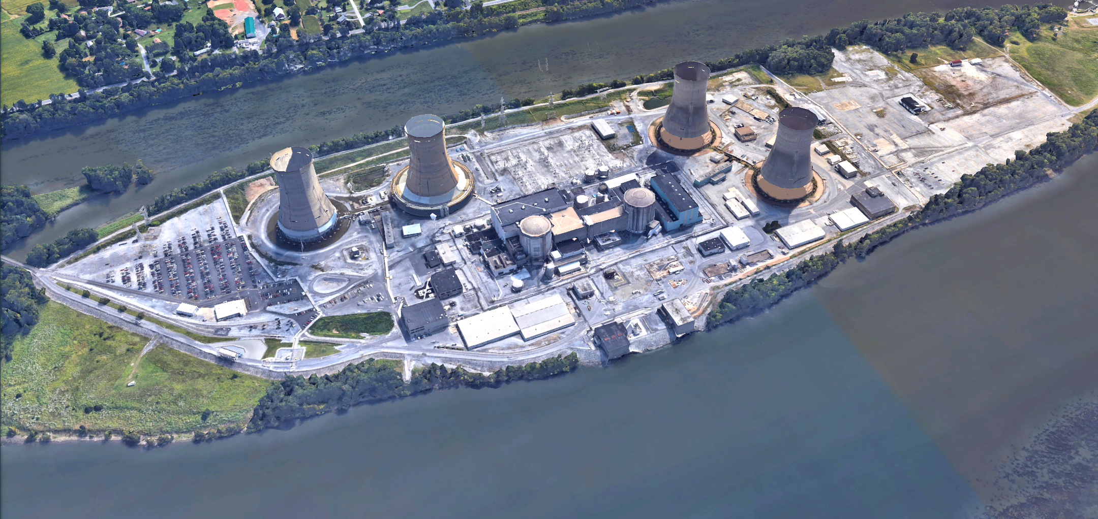 Three mile nuclear meltdown in graphics