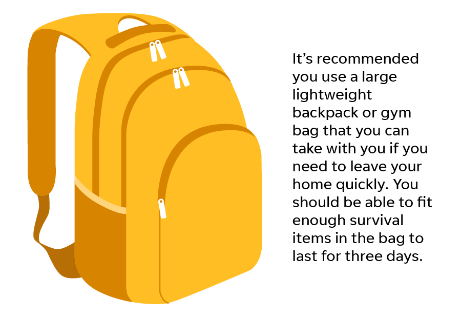 What to pack in your grab-and-go bag. 