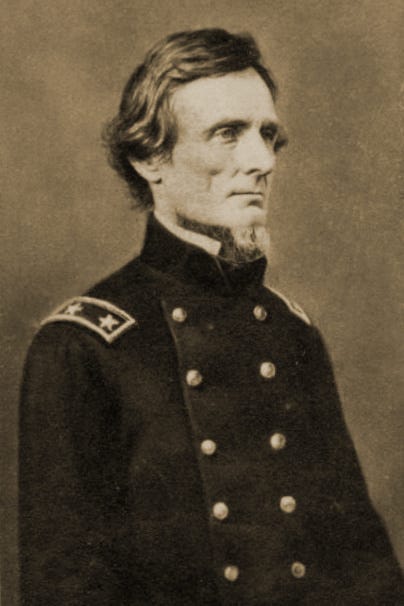 Old portrait of Jefferson Davis