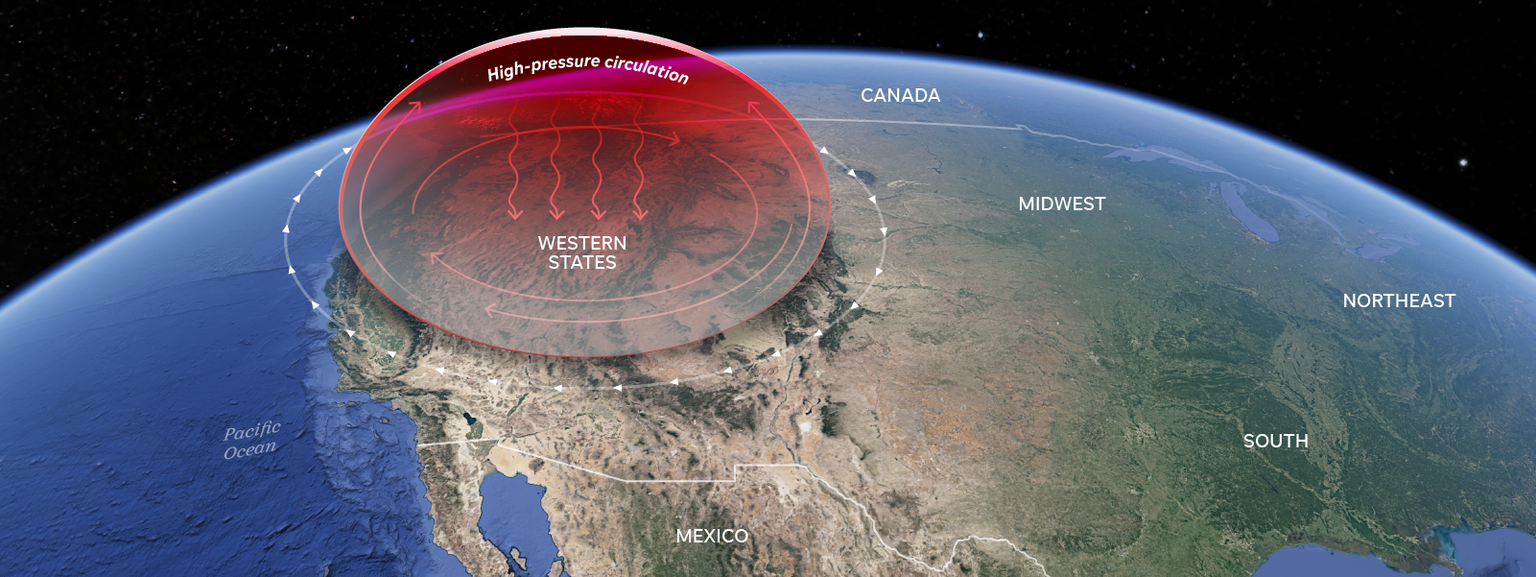 Heat dome brings recordbreaking high temperatures to the West