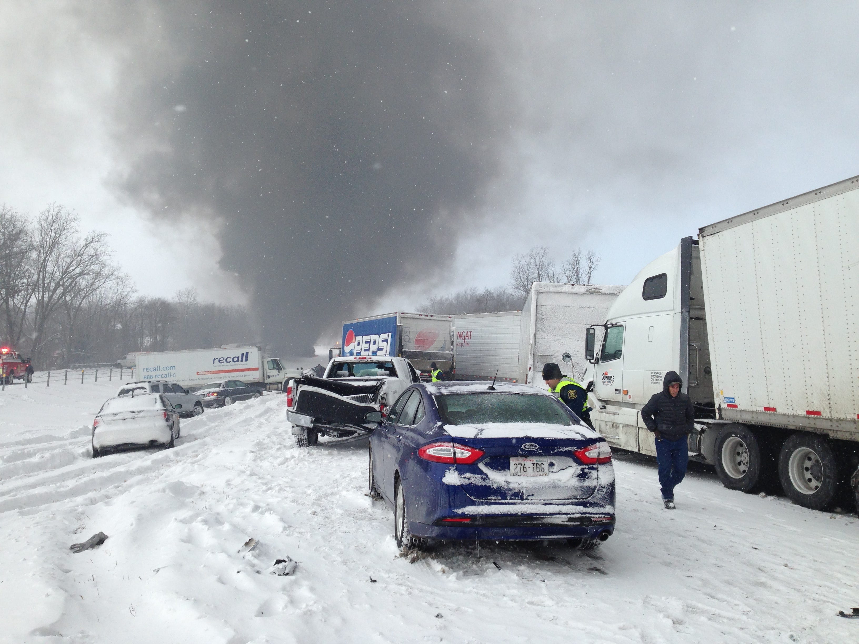 Deadly 150vehicle pileup closes I94 in west Michigan