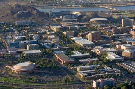 The 85281 ZIP code includes the Arizona State University Tempe campus.