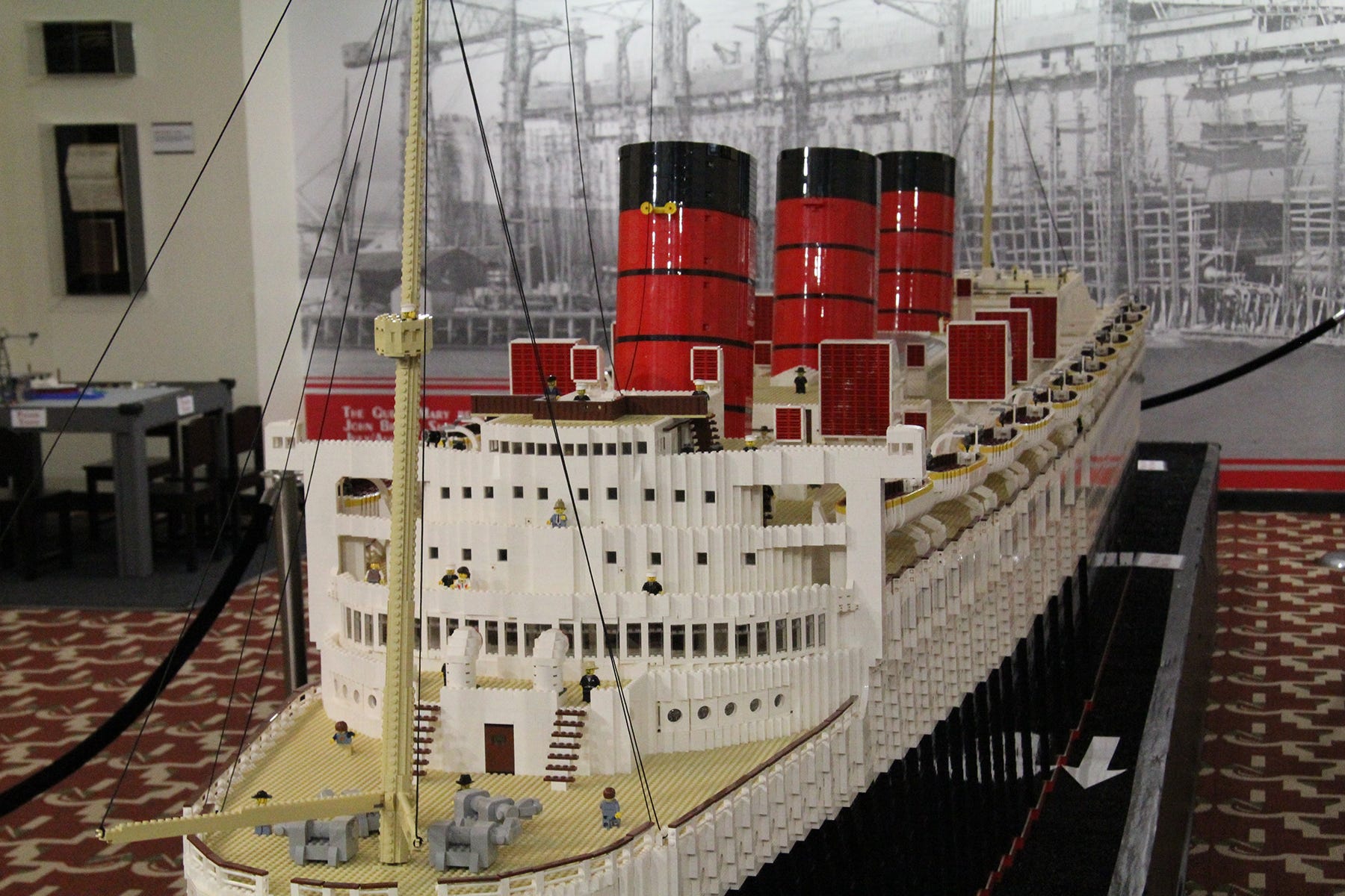 Wow! Giant model of Queen Mary made entirely from LEGOs