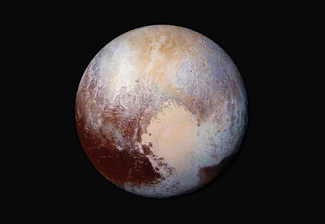 New Horizons scientists used enhanced color images to detect differences in the composition and texture of Pluto’s surface.