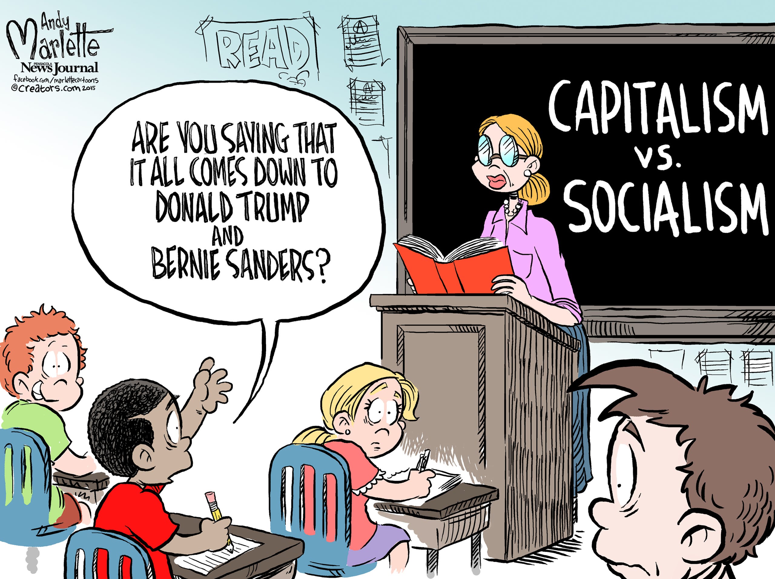 Cartoonist Andy Marlette Draws Donald Trump