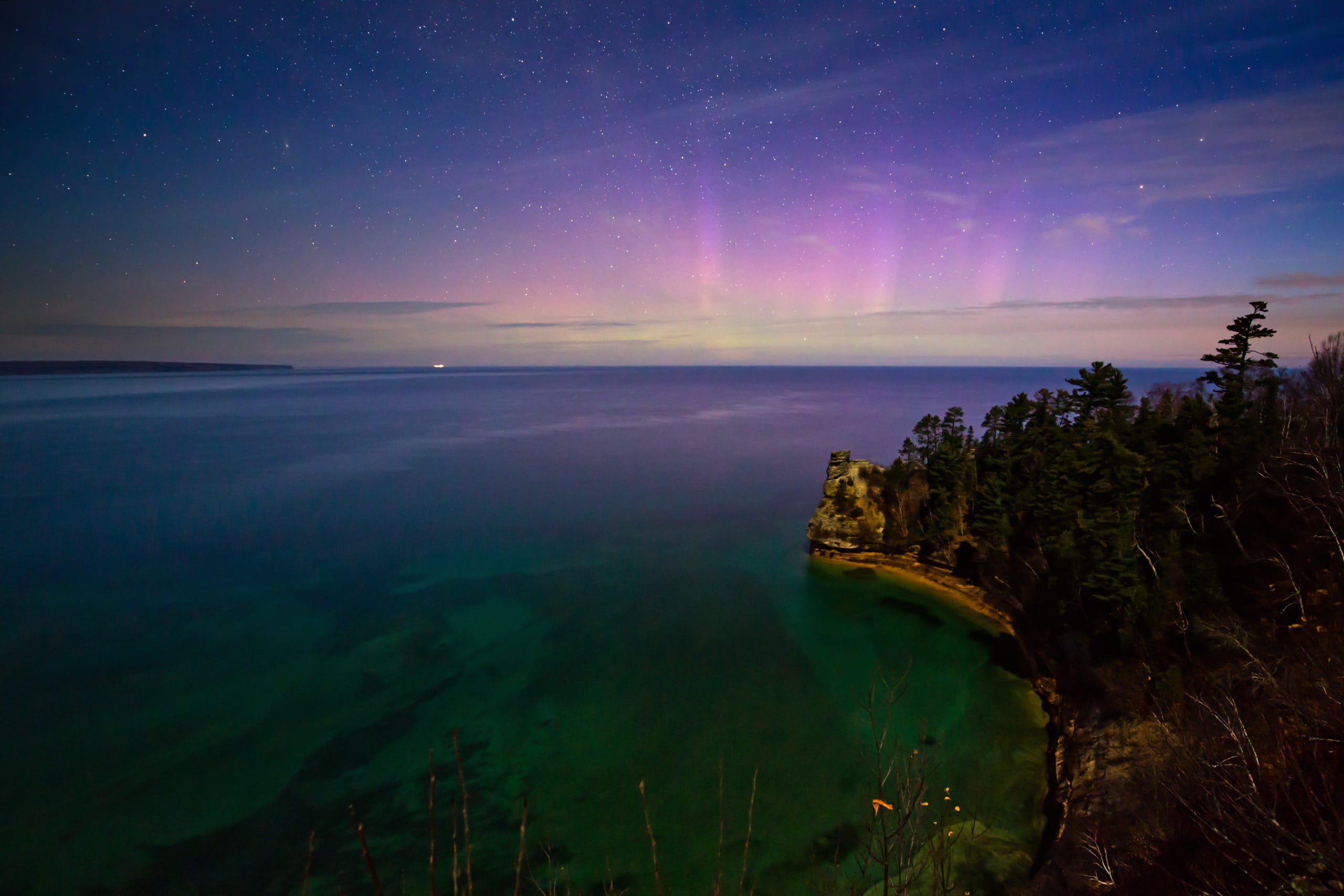 Northern Lights Over Northern Michigan