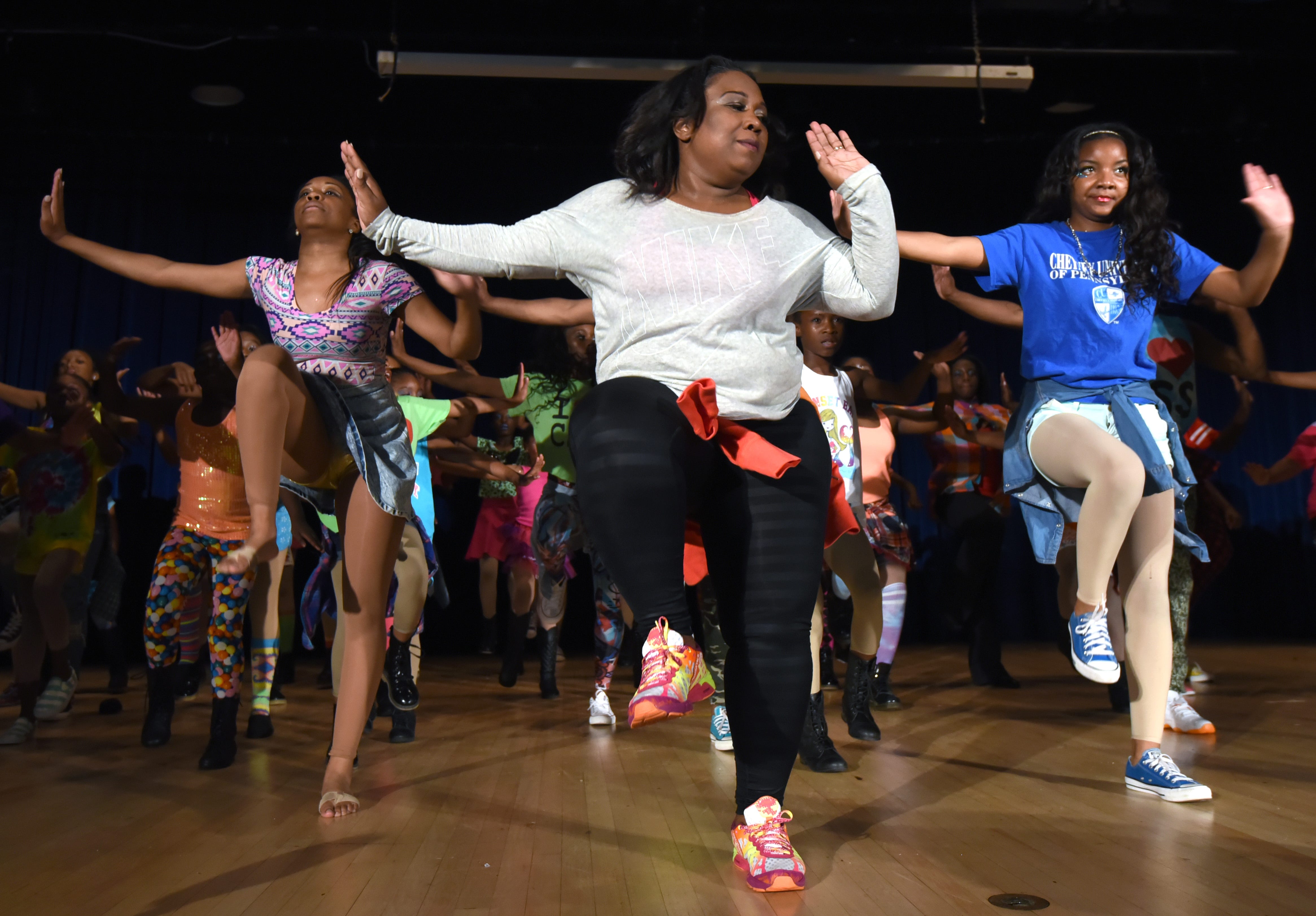 Tawanda Jones dances with the Camden Sophisticated Sisters in 2015.