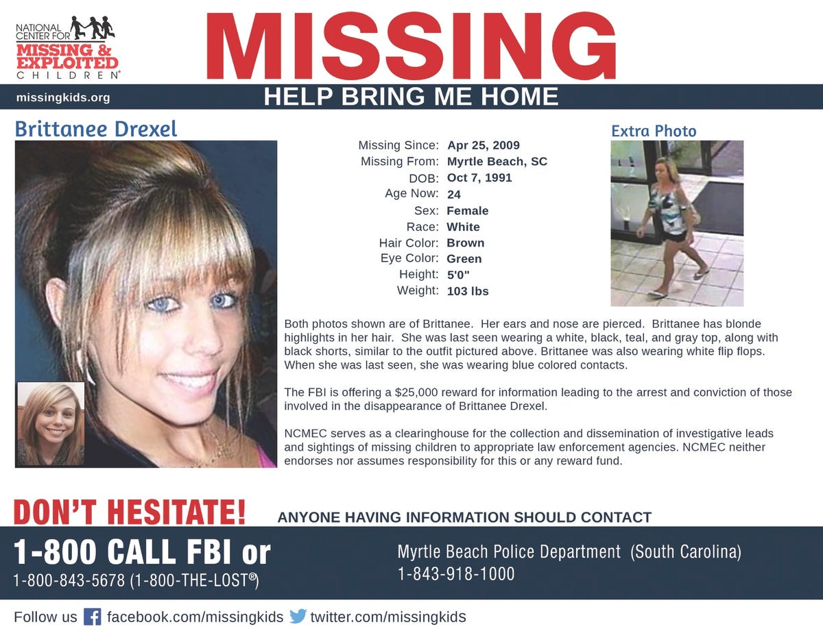 Brittanee Drexel Disappearance Hometown Horrors