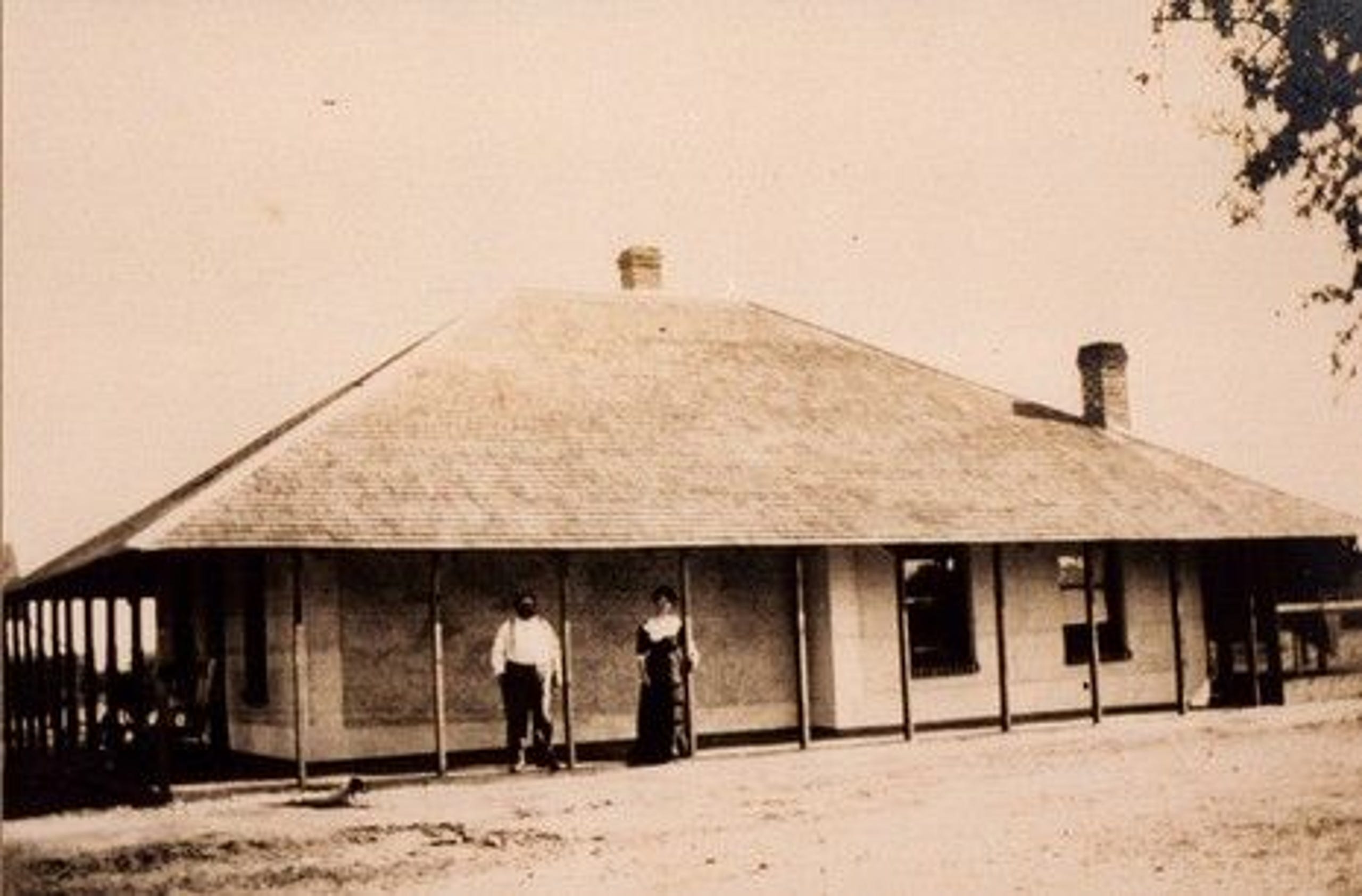 The boarding house as it was in the 1800s.