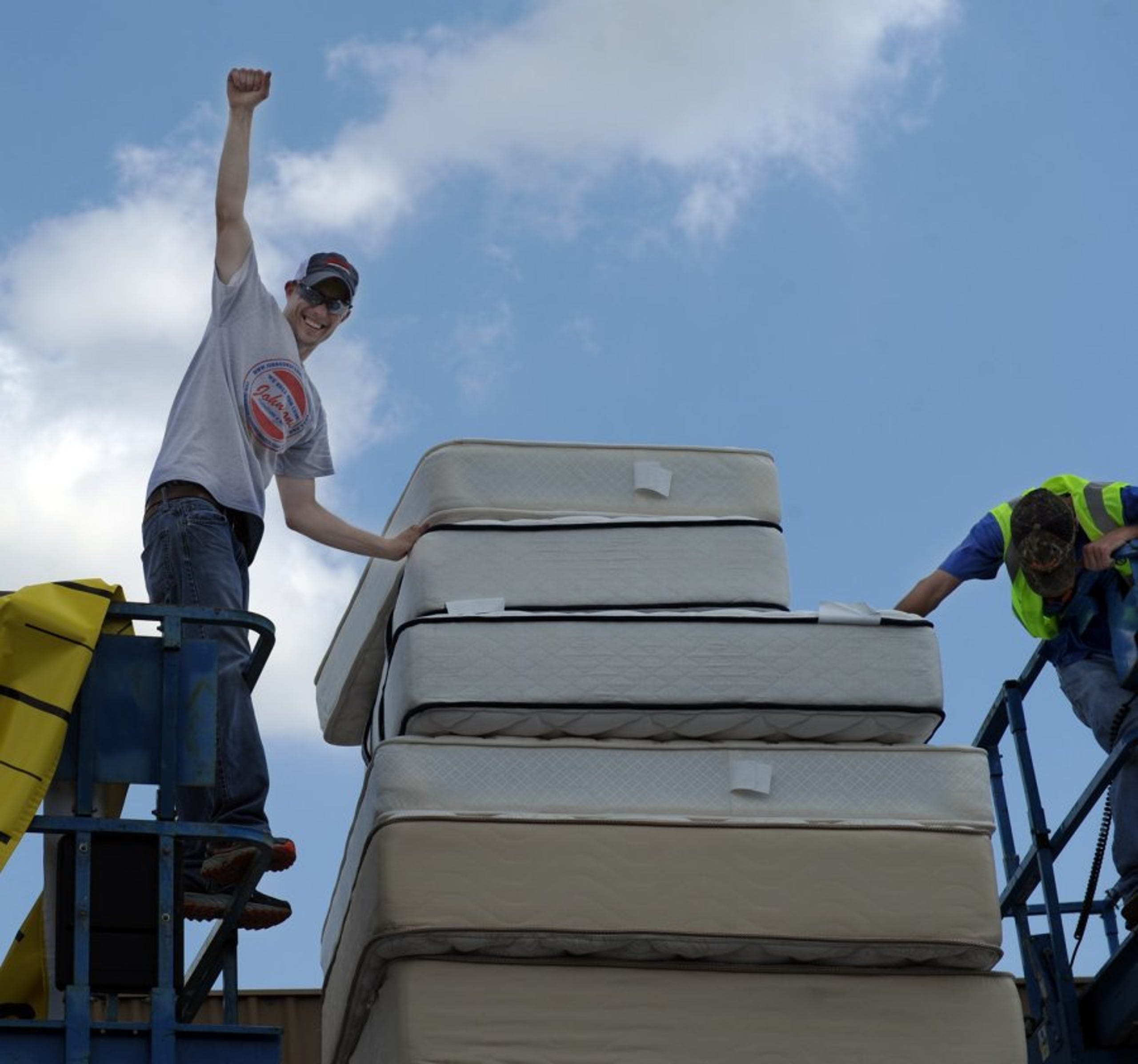 Gallery Tallest Stack Of Mattresses Record Set In Wichita Falls