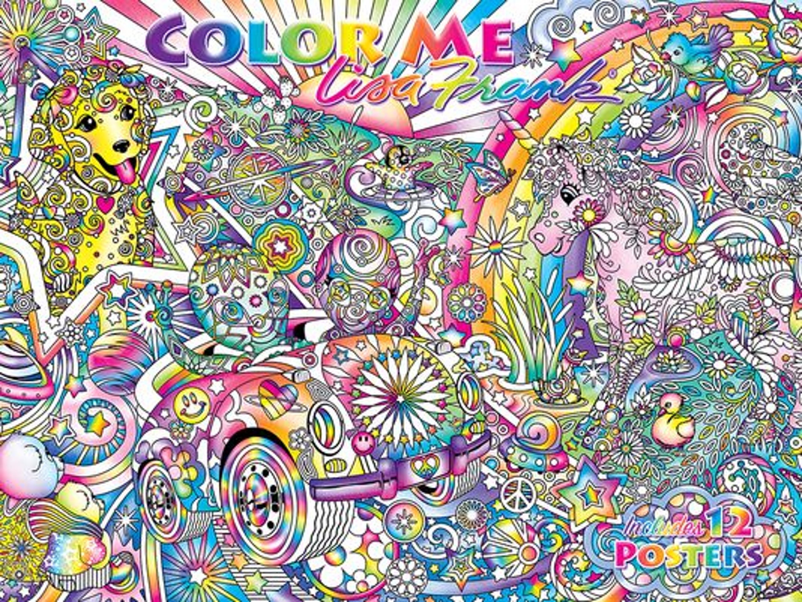 Lisa Frank Has New Adult Posters Coloring Books At Dollar General The resolution of png image is 1000x1000 and classified to black desert online ,sword art online ,filthy frank. adult posters coloring books