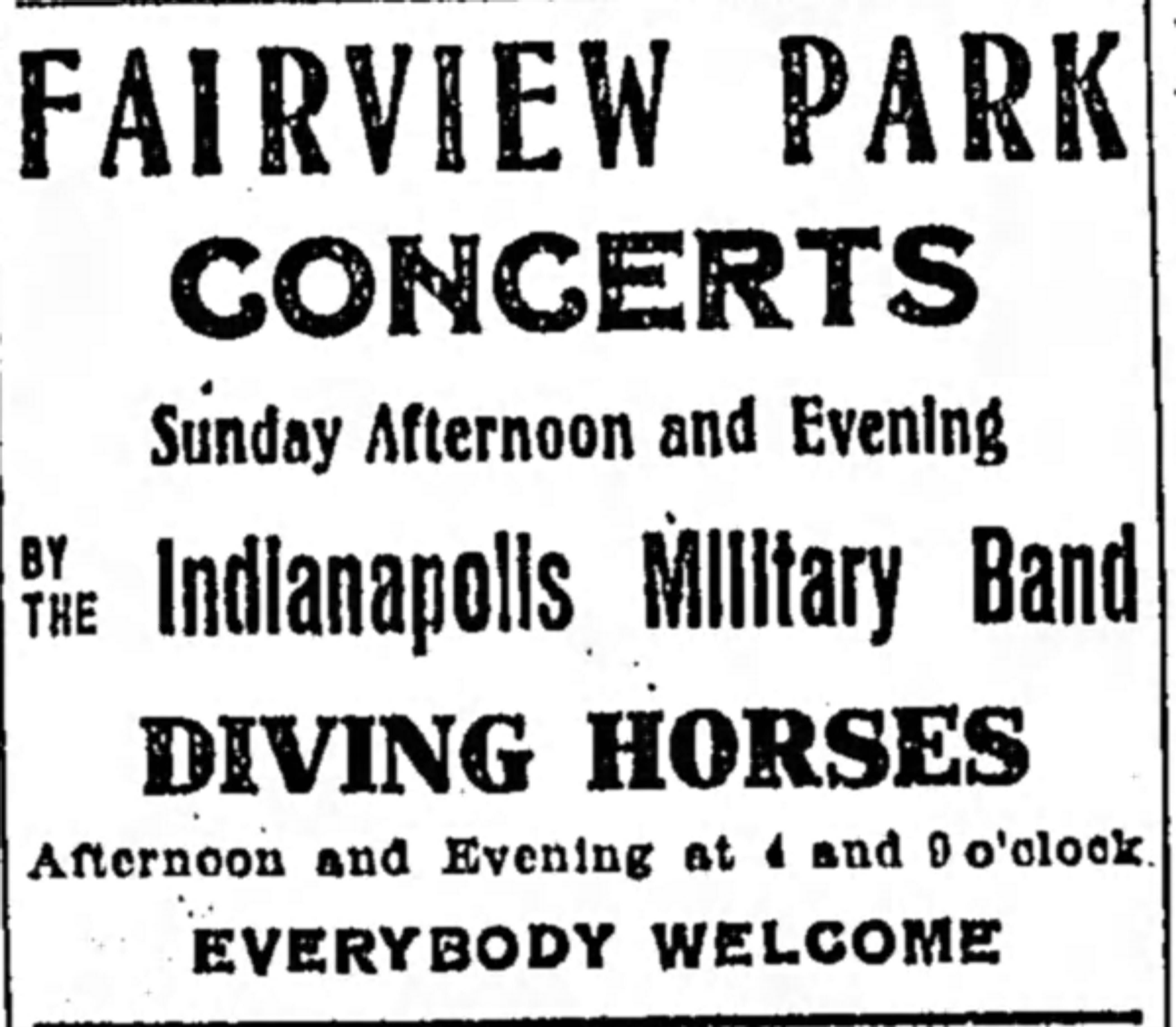 Fairview Park was at the end of the trolley line