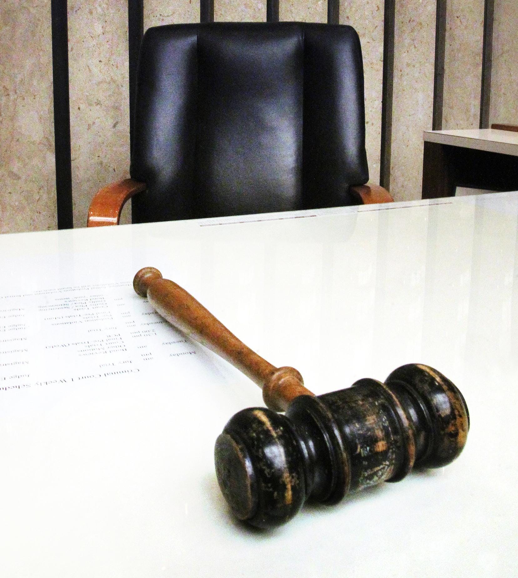 Indiana man faces prison for hurling chairs at judge, court staff