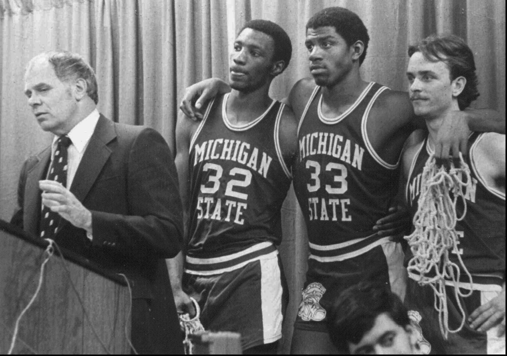 magic johnson michigan state throwback jersey