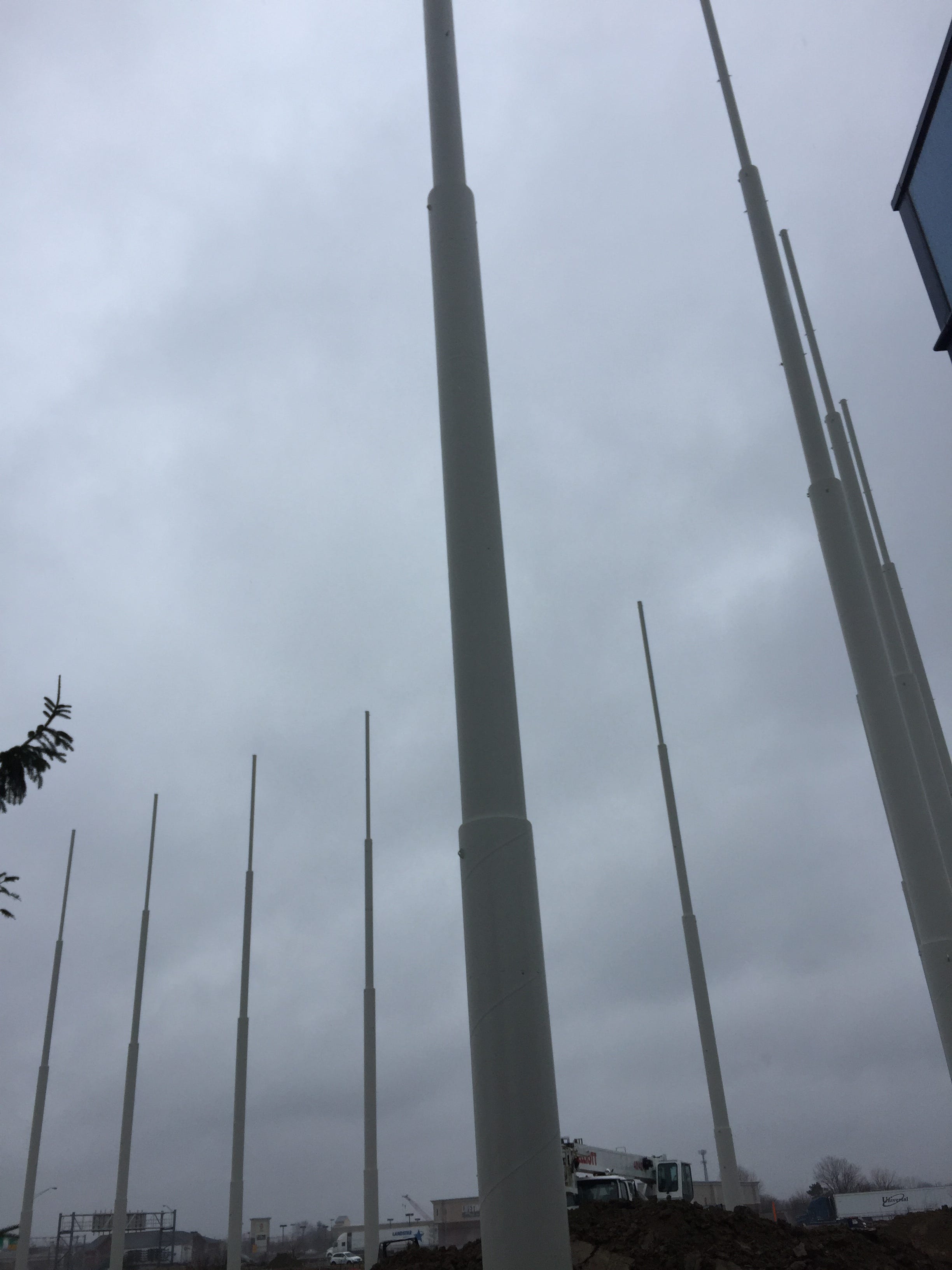 What are those giant poles near I-69 in Fishers?