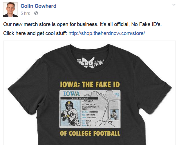 Iowa Fake Id Of College Football