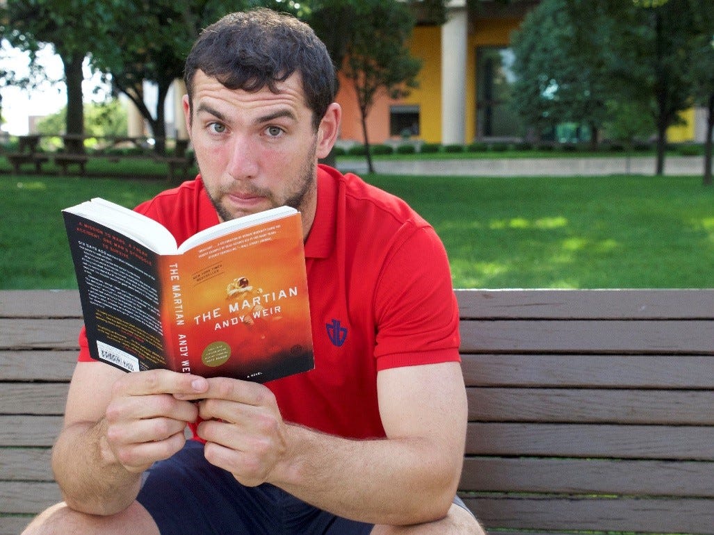 What is Andrew Luck reading? Find out as Colts QB takes his book club to WFYI