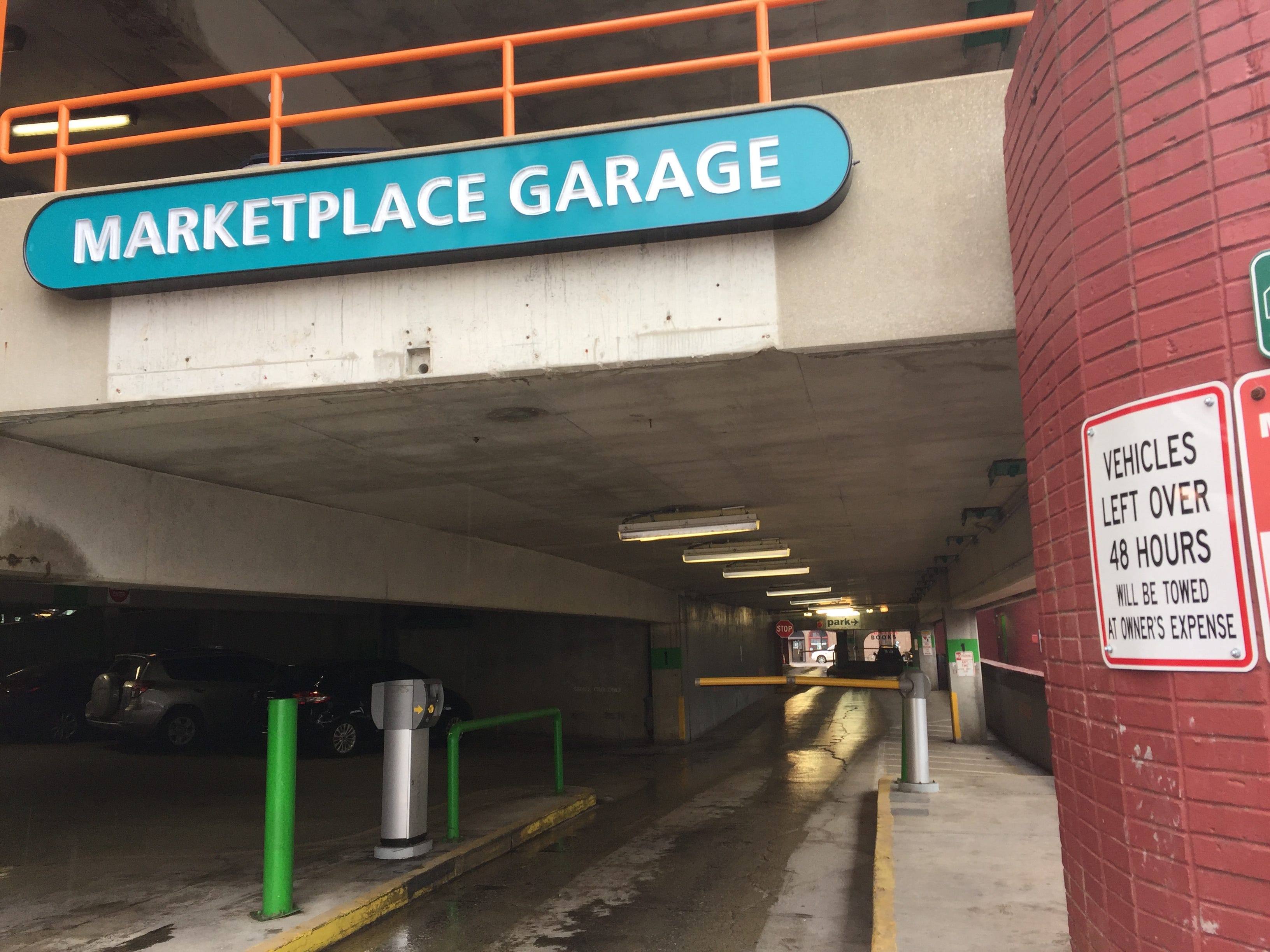 Burlington parking Marketplace Garage repairs temporarily limit capacity