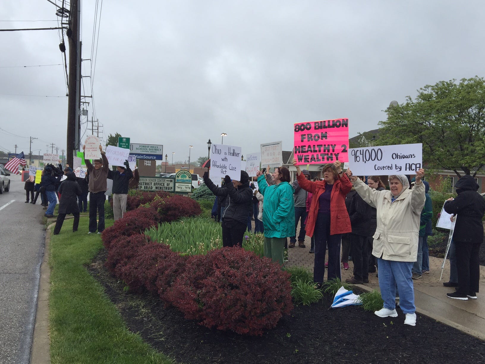 Brad Wenstrup vote to pass GOP health bill brings protests