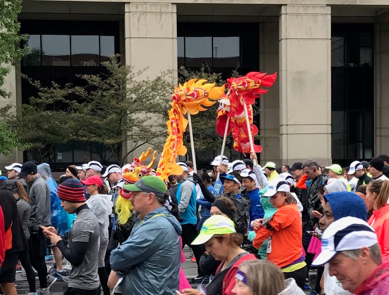 Mini-marathon runners do it for the solitude. Or the chance to dress up like sheep.