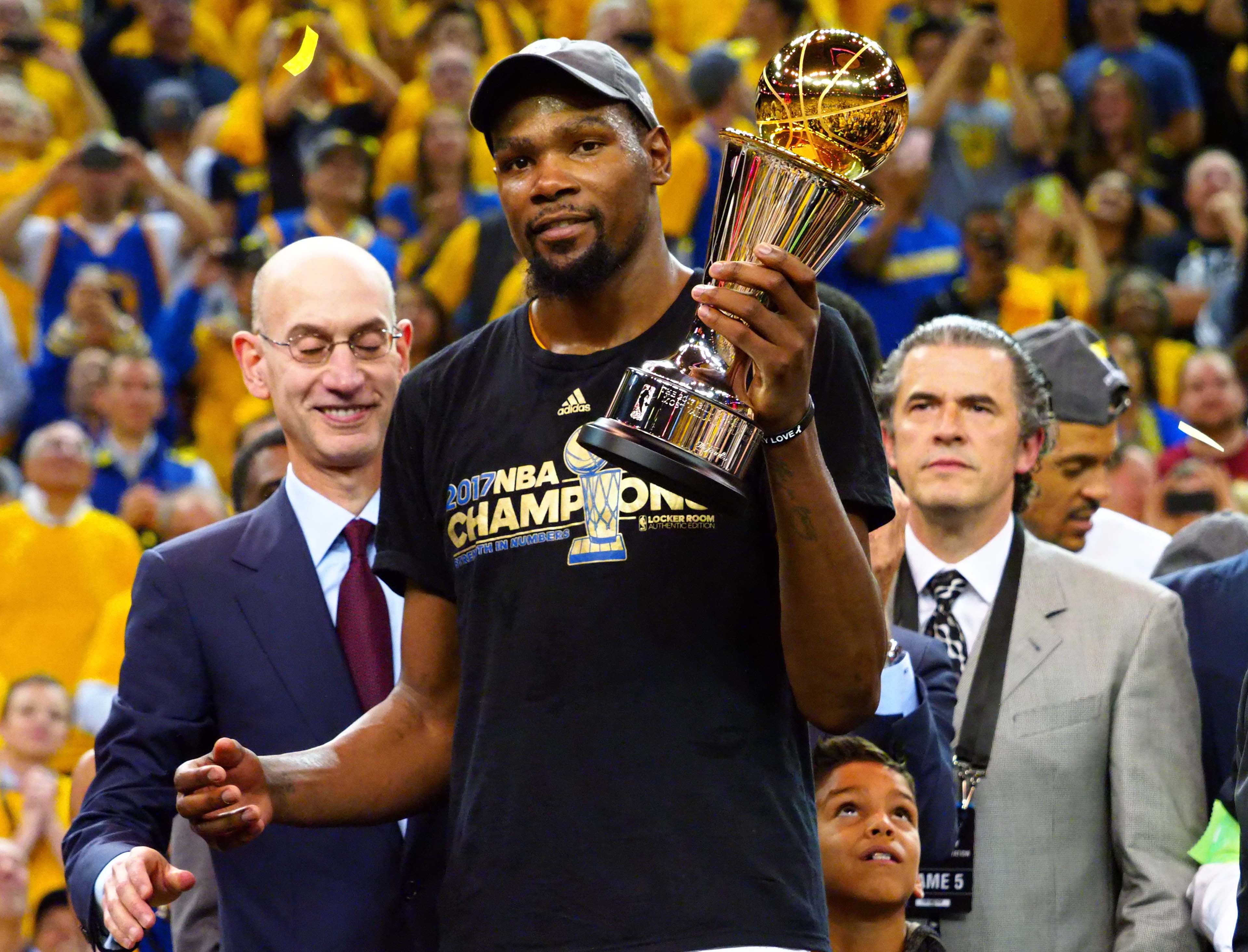 Golden State Warriors' Kevin Durant named NBA Finals MVP