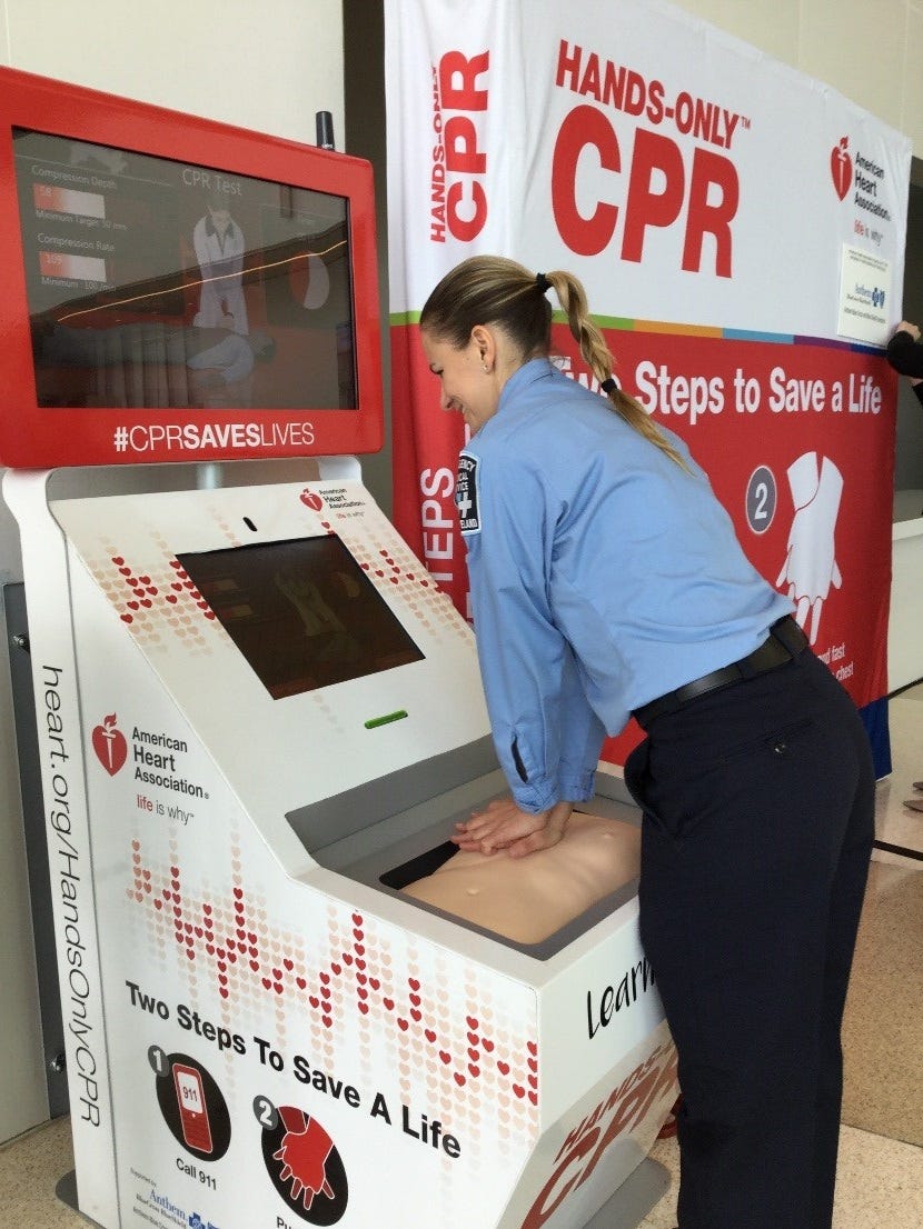 Cincinnati Museum Center to get CPR training kiosk, complete with practice mannequin