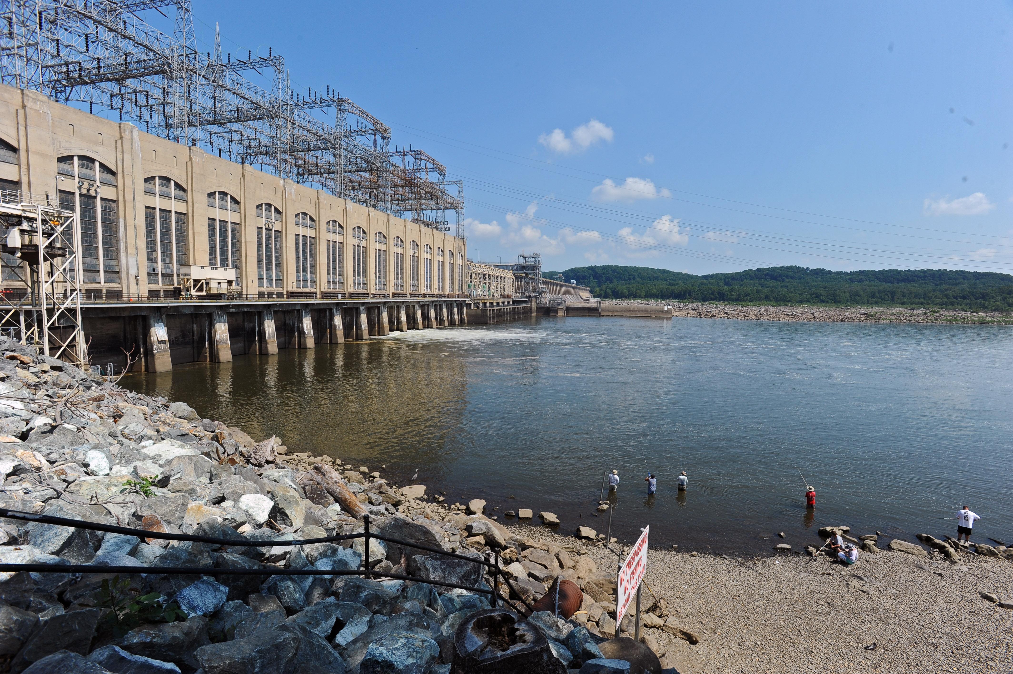 Scientists and environmental activists are concerned that silt and nutrient pollution attached to the sediment buildup at the Conowingo Dam, pictured, could undermine efforts to restore the Chesapeake Bay.