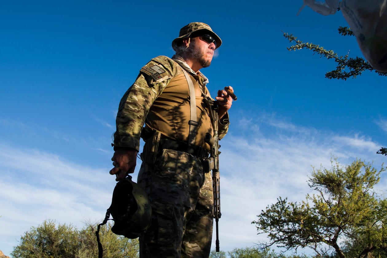 Border vigilantes, and the wall they might be watching