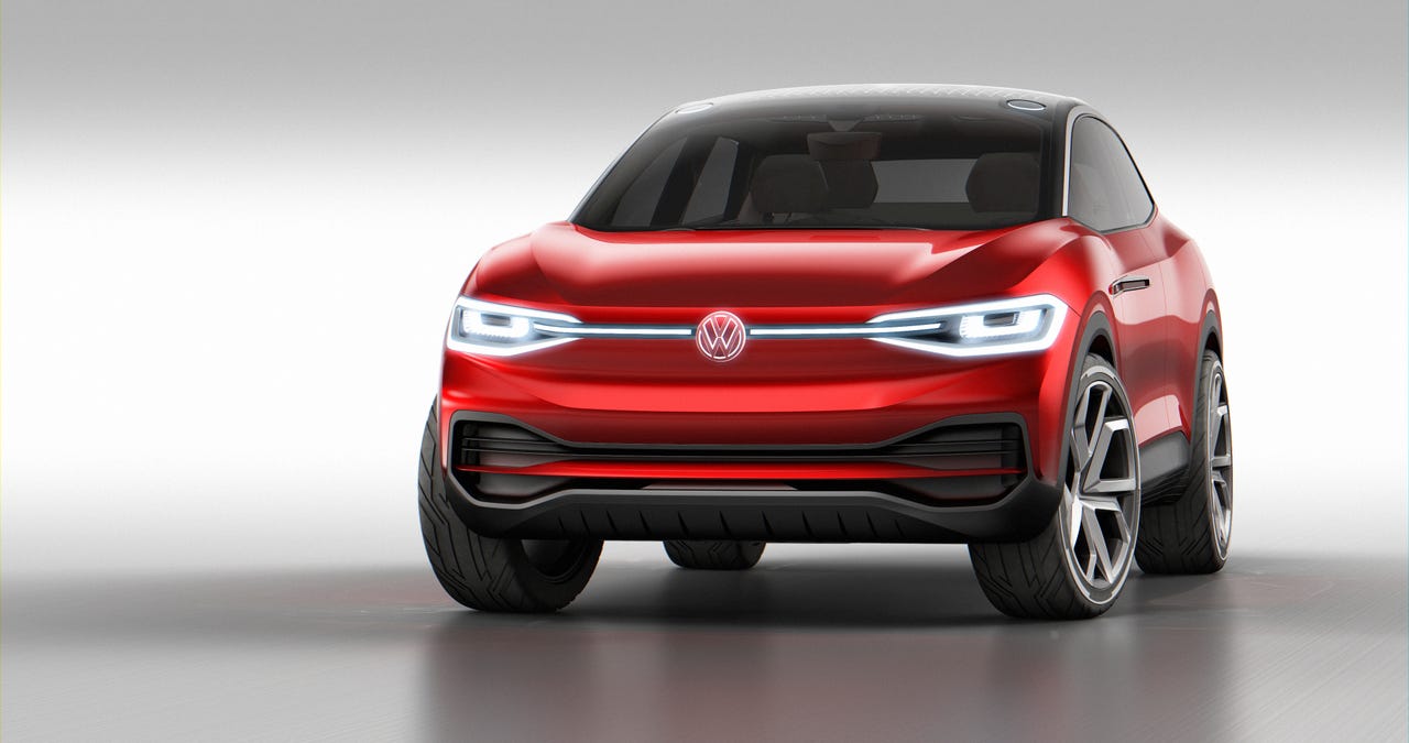 Volkswagen's ID. Crozz SUV is an electric vehicle.