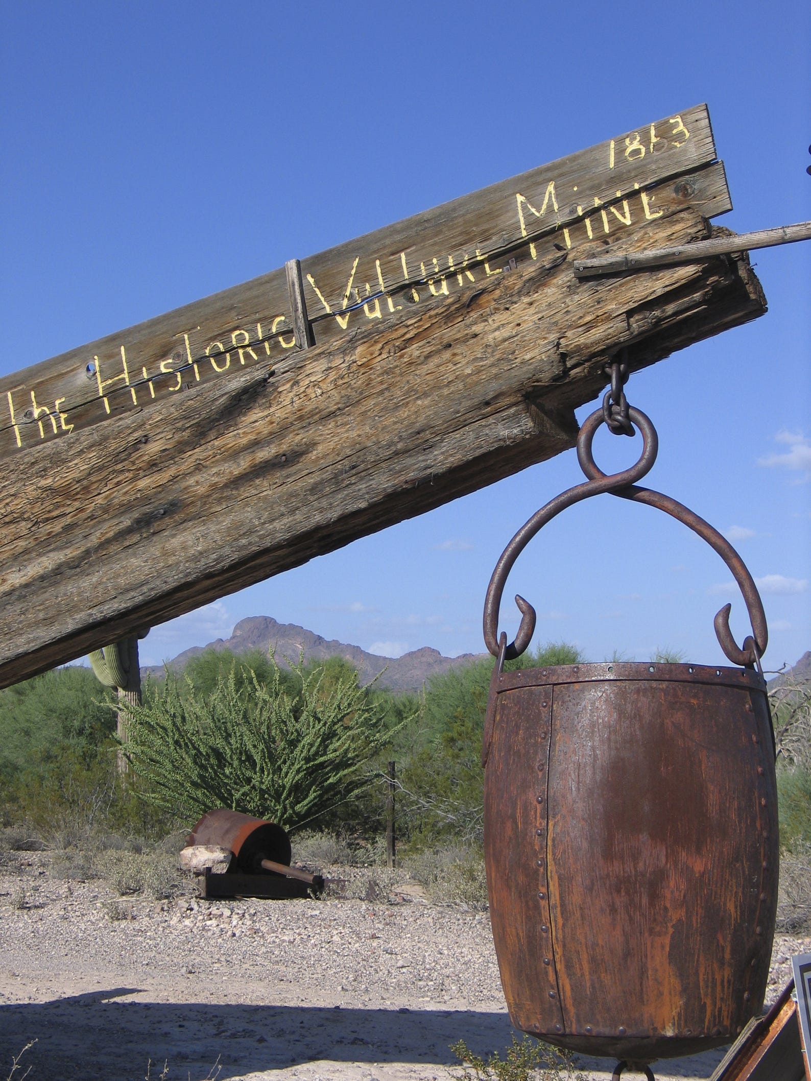 Precious ore pulled from the Vulture Mine fueled a boomtown in the 1800s. Now it's a ghost town, perhaps in more ways than one.