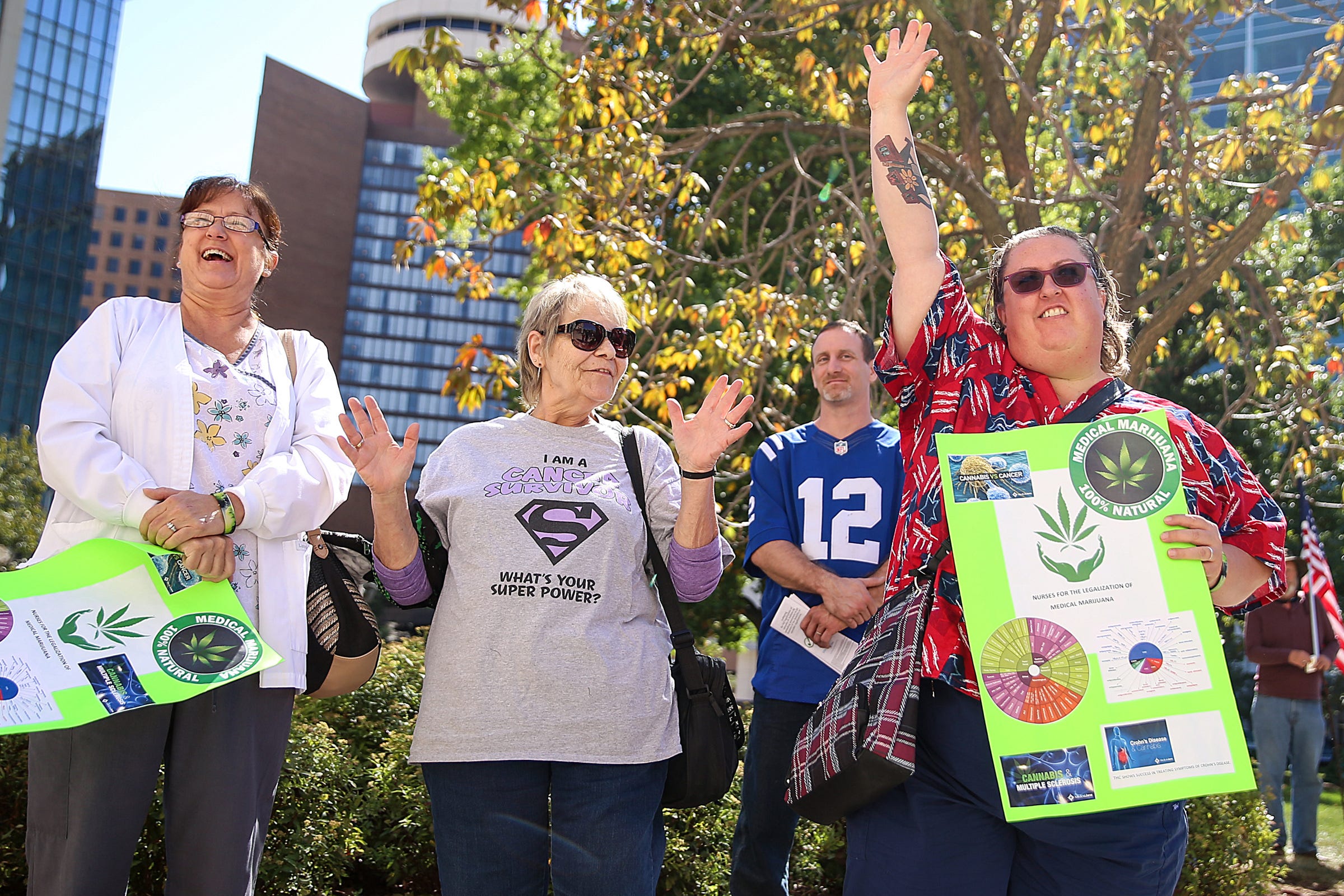 Medical marijuana advocates hold rally to encourage patients to support the issue