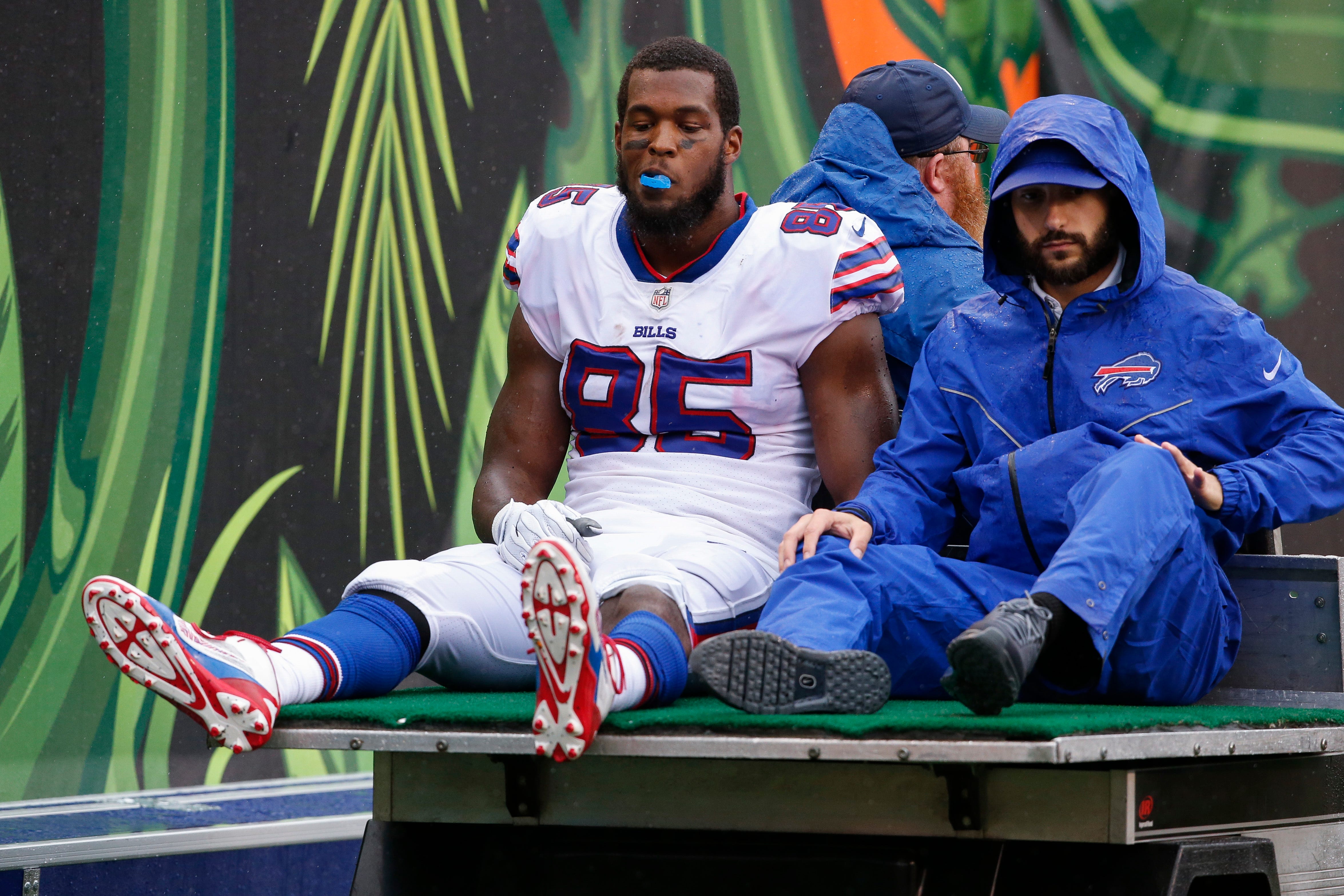 Bills tight end Clay out indefinitely with left knee injury