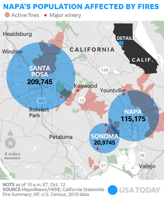 California Fire Map How The Deadly Wildfires Are Spreading