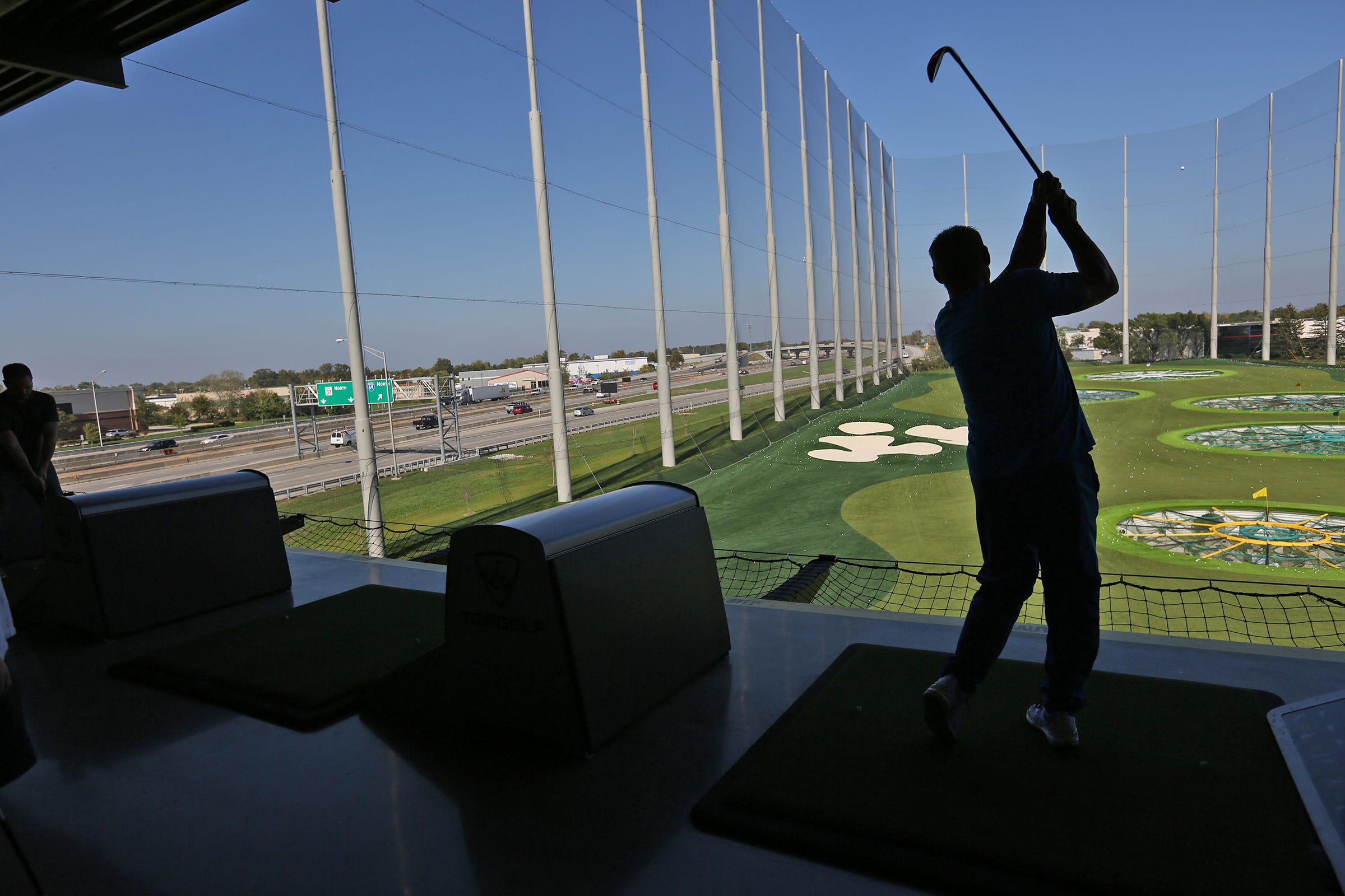 Fisher&apos;s Topgolf fixes giant net that was damaged by wind and sleet