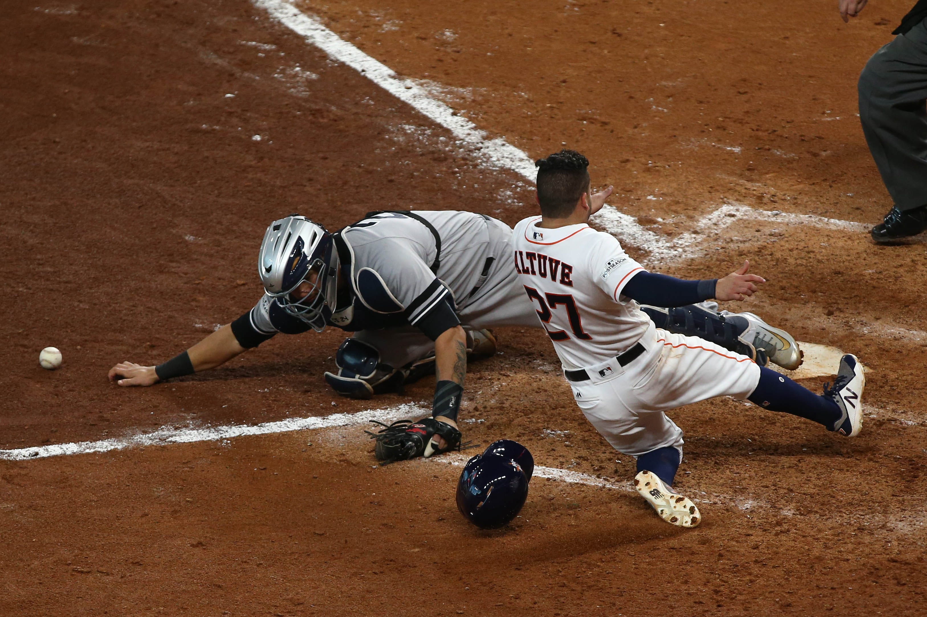 Yankees catcher Gary Sanchez regrets the gameending play in Game 2