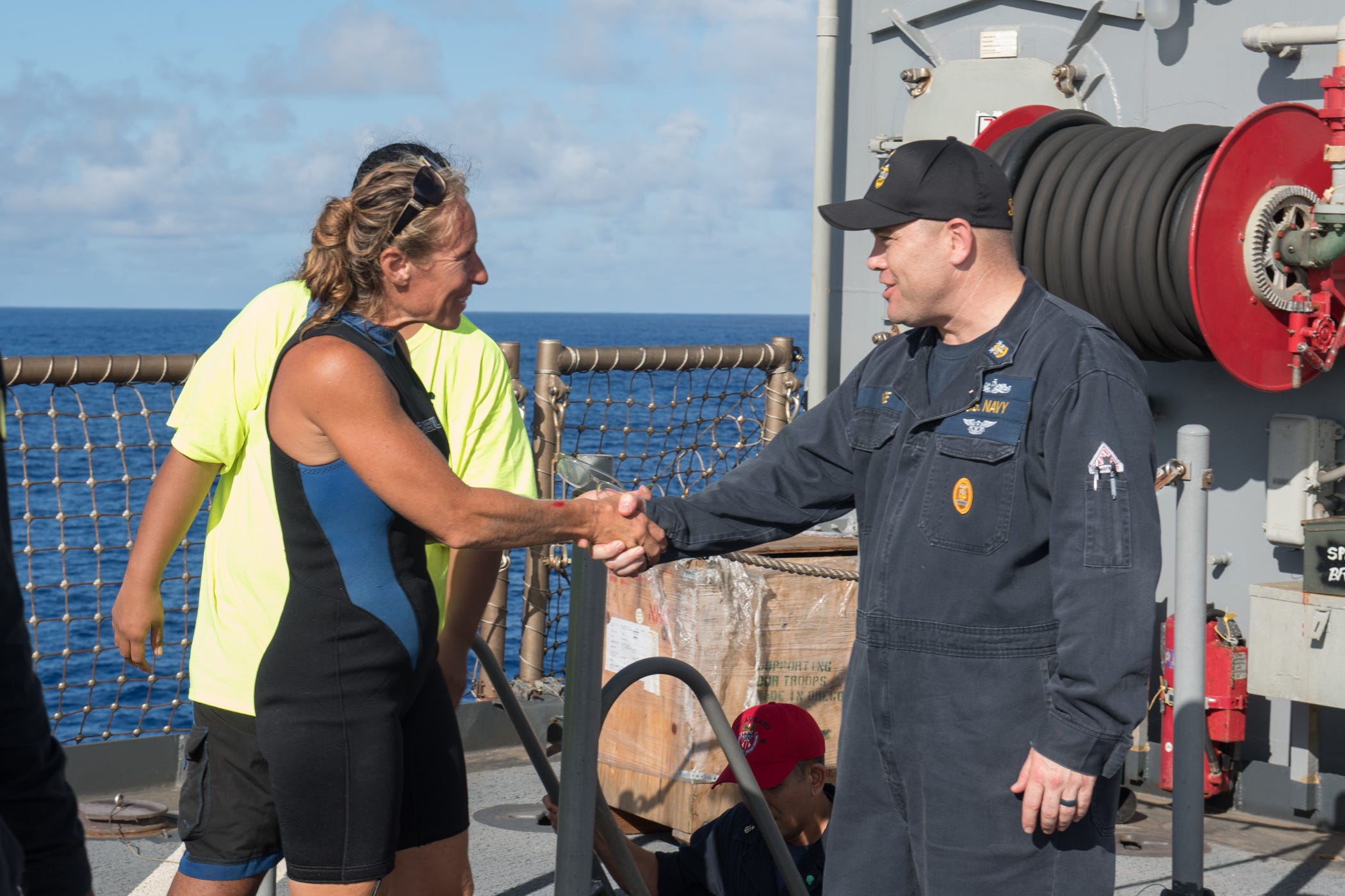 Navy rescues 2 Americans and their dogs who were lost at sea for months