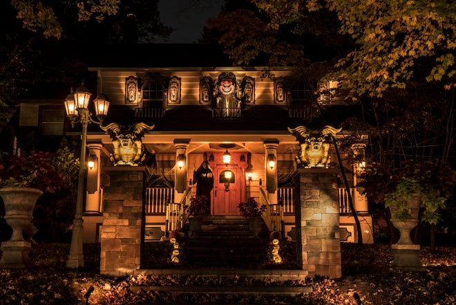 Bob Calderone's home on Upper Mountain Ave in Upper Montclair is decorated for Halloween. Shown on Thursday October 26, 2017. 