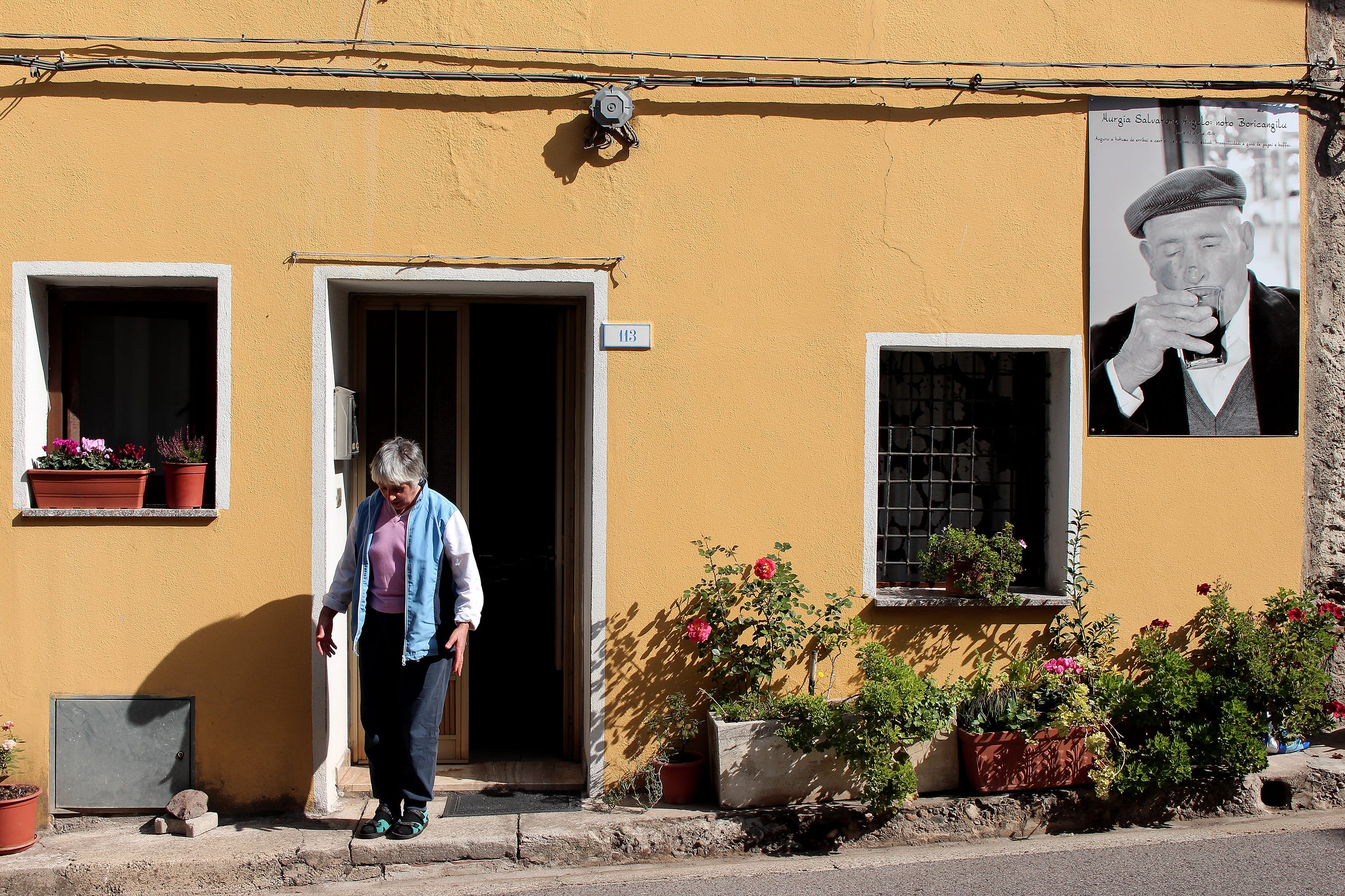 Secret old. Old people in Sardinia.