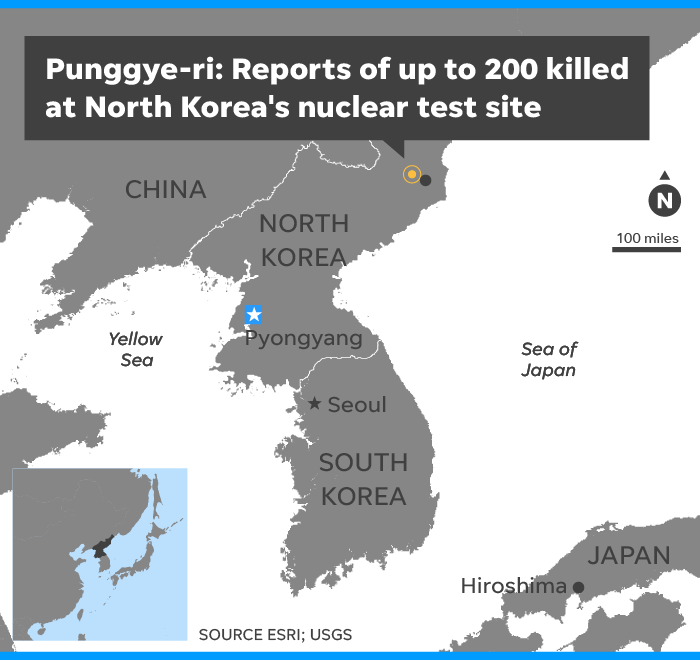 Image result for north-korean-nuclear-test-site-japanese-tv-