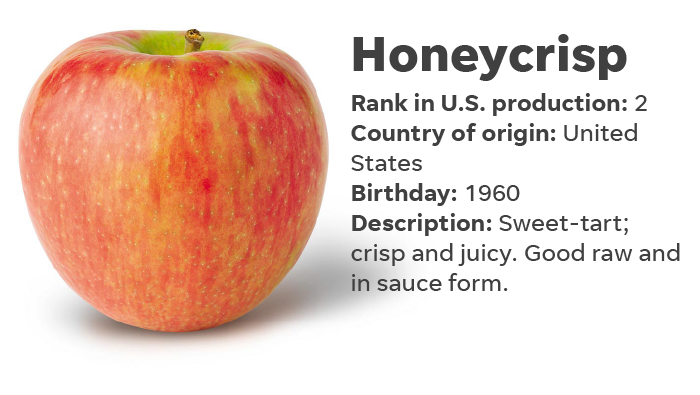 honey crisp apple calories