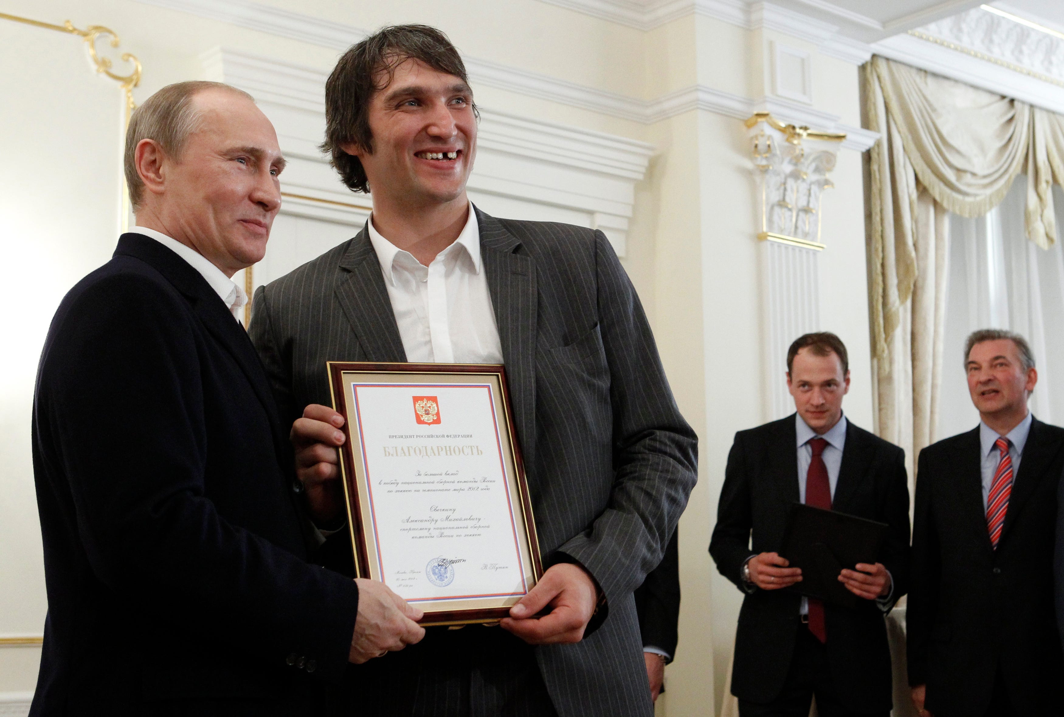 Kremlin pleased with Alex Ovechkin's support of Vladimir Putin